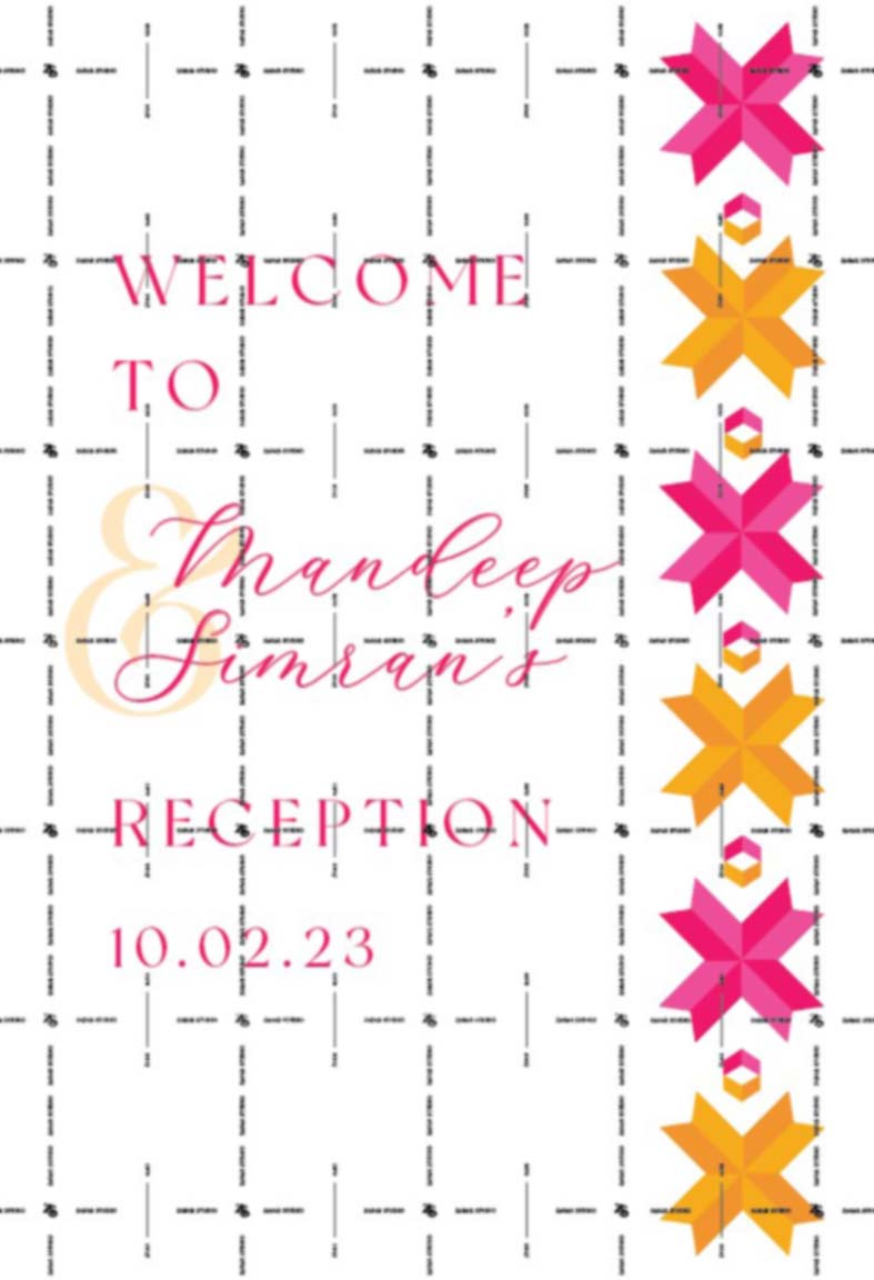 Arabesque | Welcome Sign (AWS049)