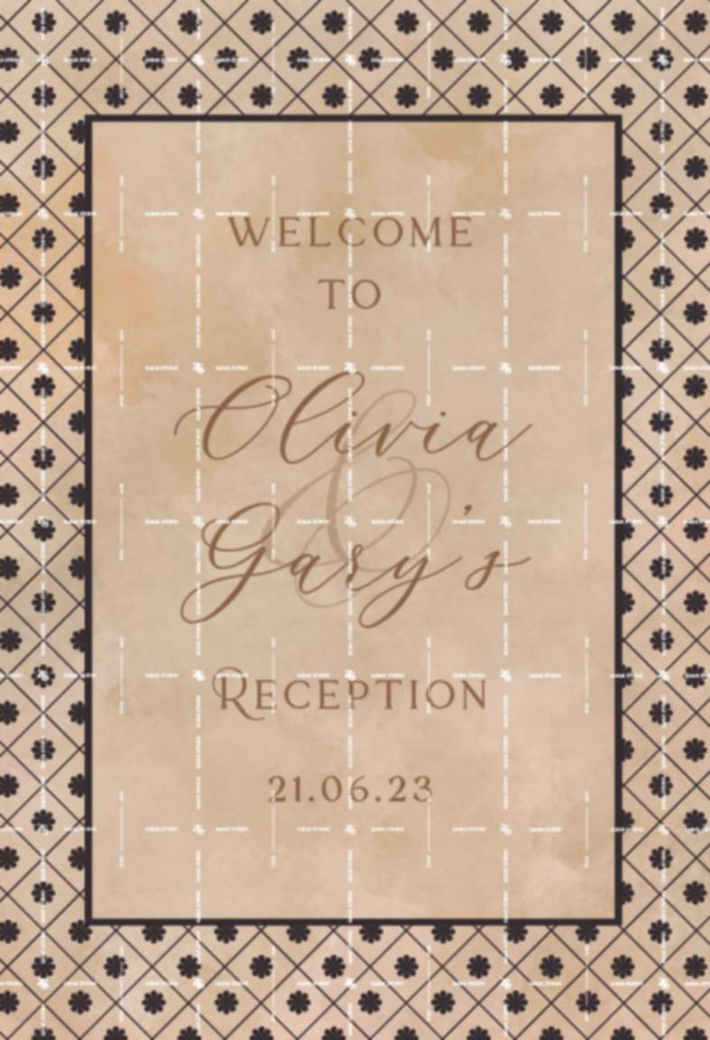 Arabesque | Welcome Sign (AWS051)