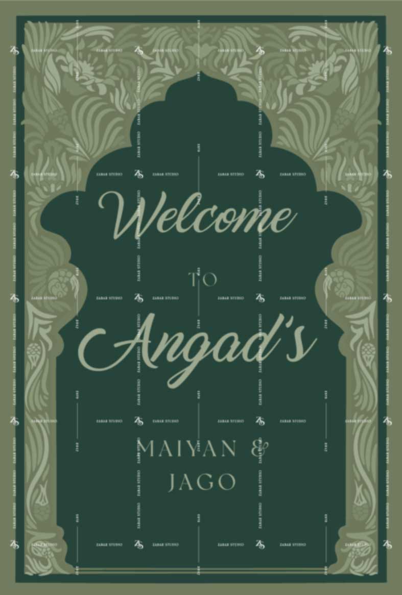 Arabesque | Welcome Sign (AWS253)