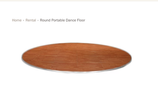 Round Portable Dance Floor