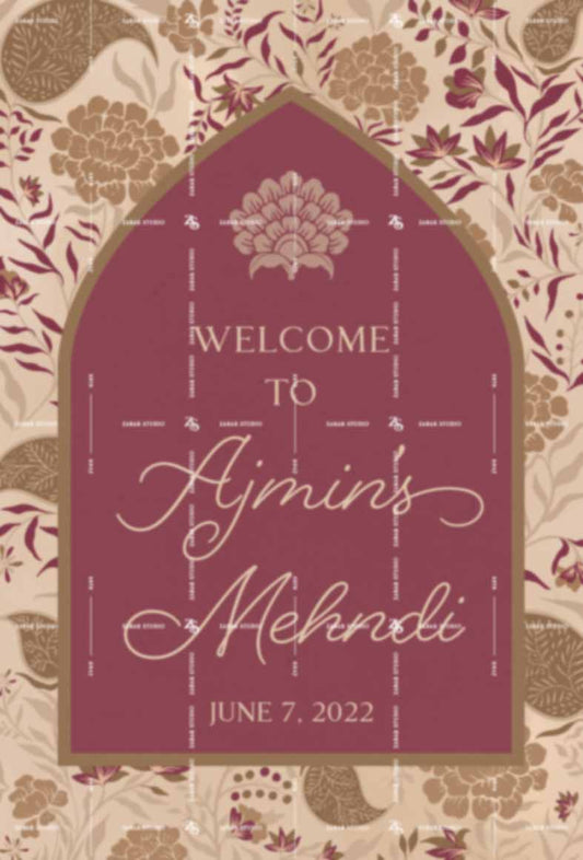 Arabesque | Welcome Sign (AWS014)